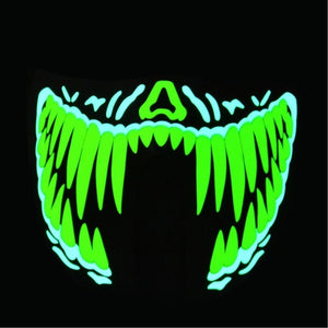 Neon Party Mask | Green Tooth