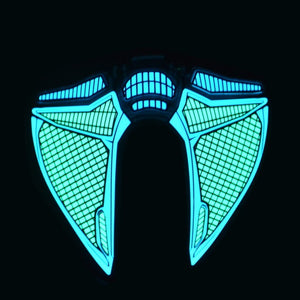 Neon Party Mask | Blue Helmet