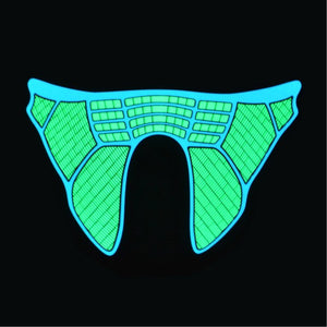 Neon Party Mask | Green Helmet