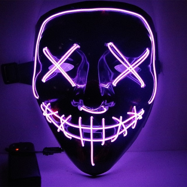 Neon Party Mask | Purple