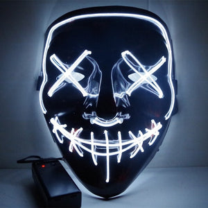 Neon Party Mask | White