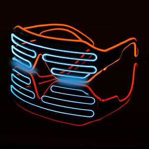 Neon Glasses | Orange - Blue