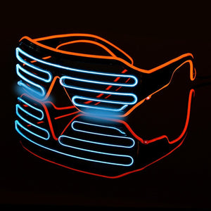 Neon Glasses | Orange - Blue