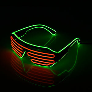 Neon Glasses | Green - Orange